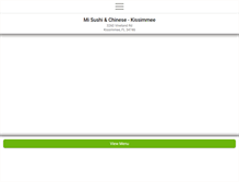 Tablet Screenshot of misushirestaurant.com